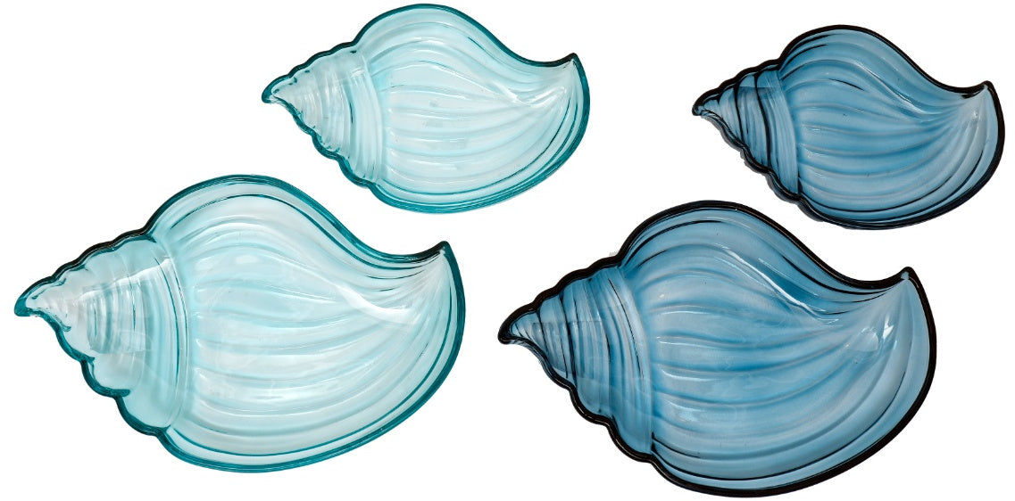 Coupelle en Forme de Coquillage Bleu Céramique – Décoration Marine