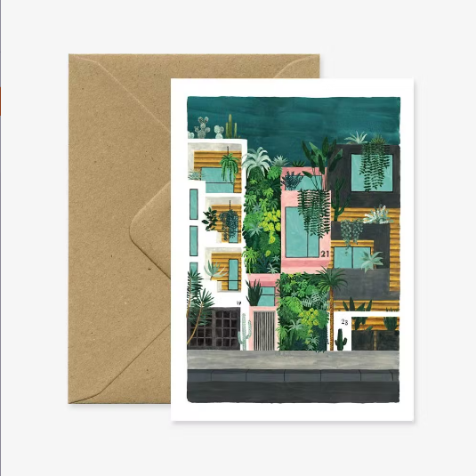 Carte postale Immeubles A6 - Papier naturel