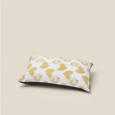 Coussin Jaune 50x30 cm Atelier Mouti - Coton Sérigraphié