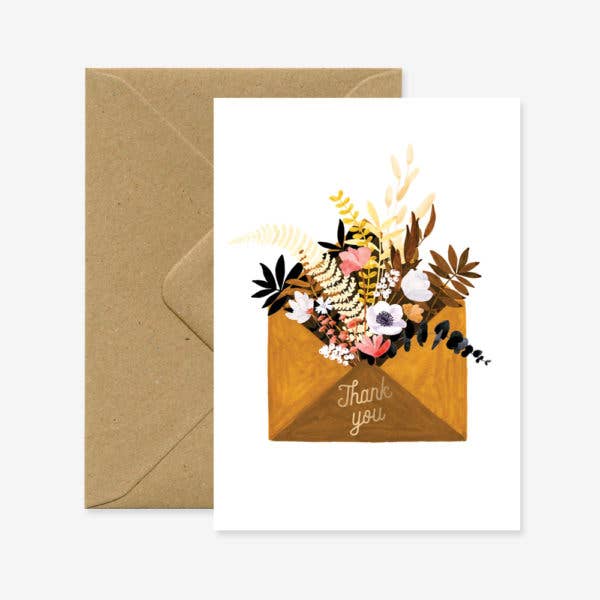 Carte thank you A6 papier naturel 300g fabrication France