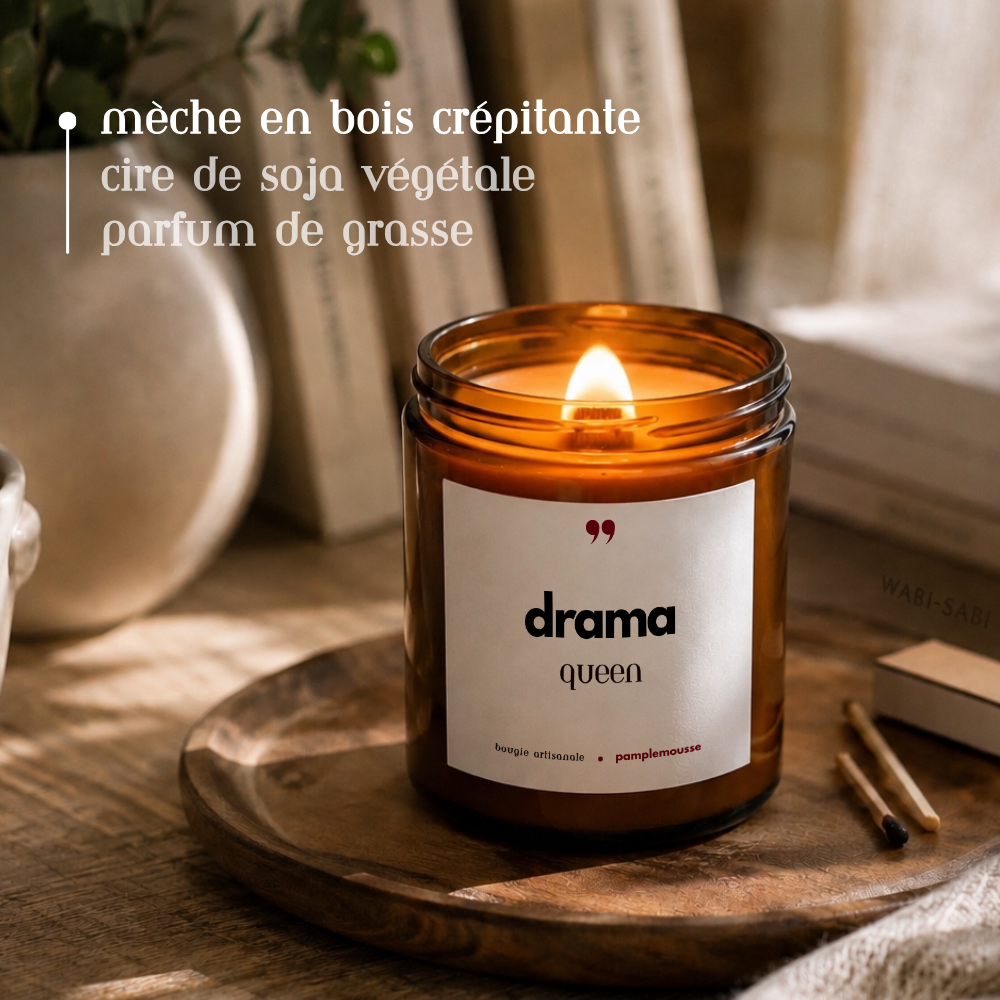 Bougie Drama Queen - Bougie Parfumée Artisanale