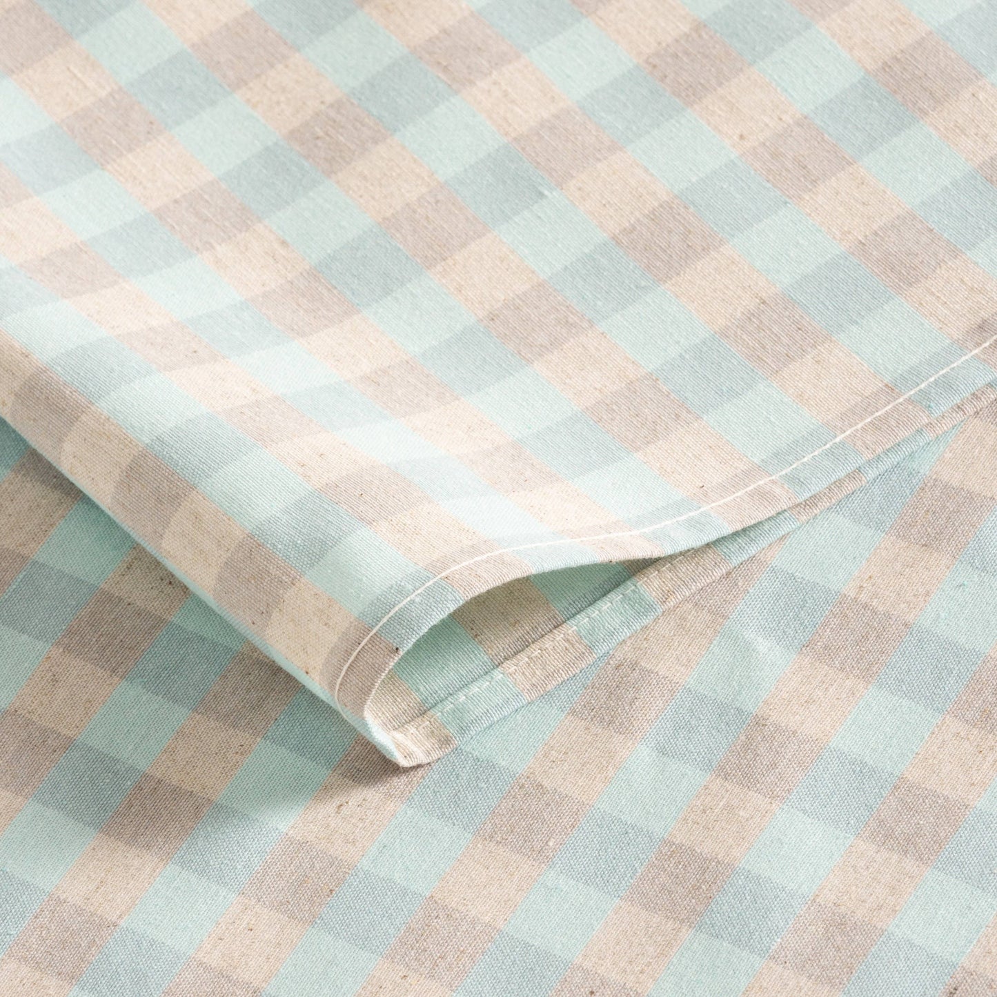 Nappe anti-taches vichy coton NOVY 140 cm – Motif carreaux élégant