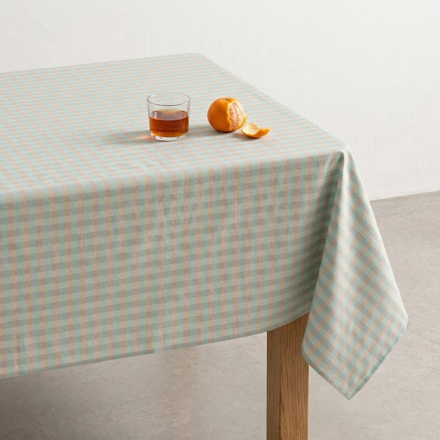 Nappe anti-taches vichy coton NOVY 140 cm – Motif carreaux élégant