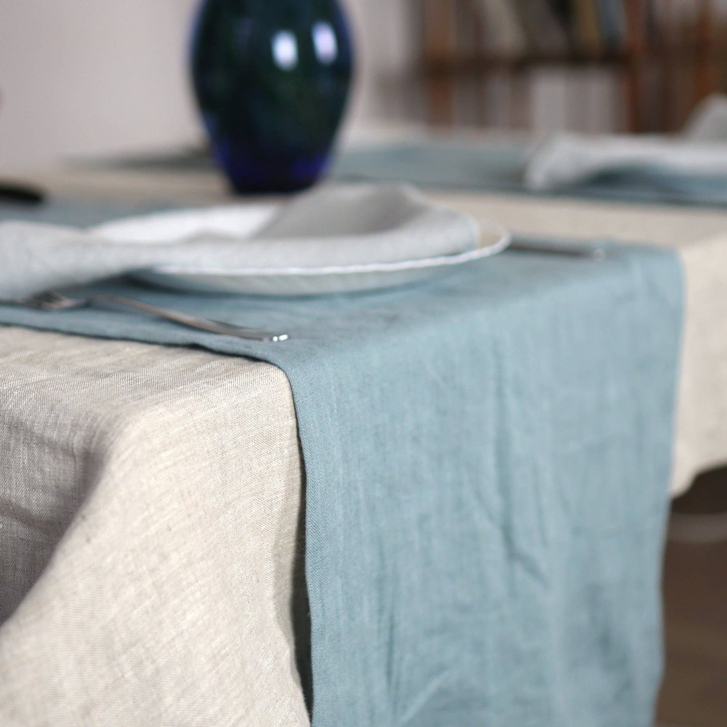 Chemin de table en lin 40 x 140 cm