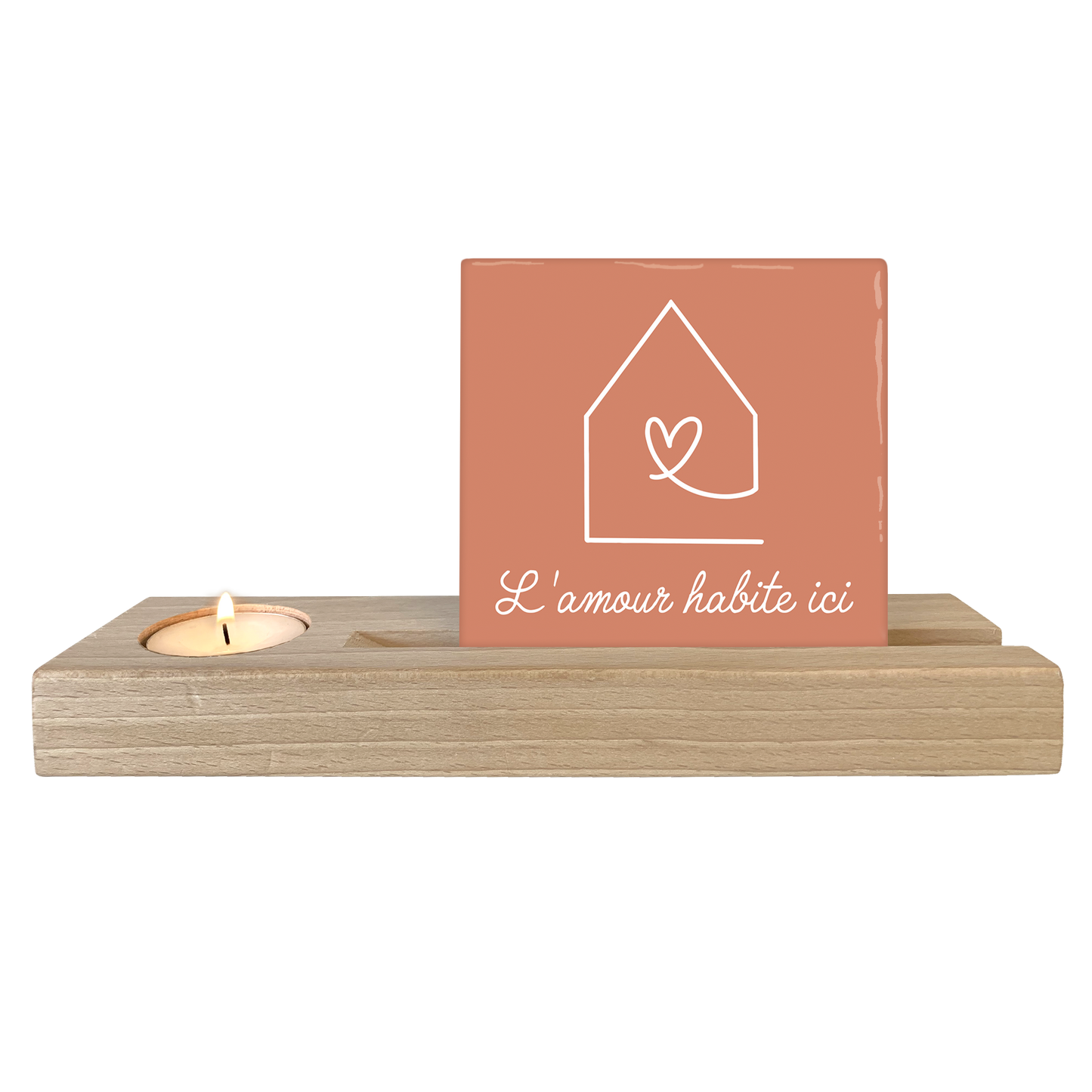 Carreaux céramique décoratifs L'amour habite ici | Design poétique européen