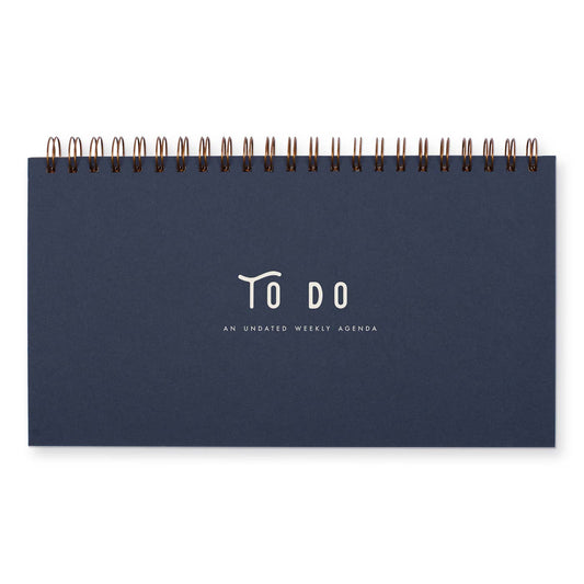 Planificateur hebdomadaire simple To Do sans date de Ruff House Print Shop, page avec espace pour organiser les tâches.