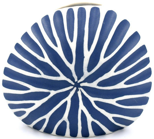 Vase rond en porcelaine DIVA MINI S de Art Floral Trading LLC, fait main, avec une finition lisse et élégante.