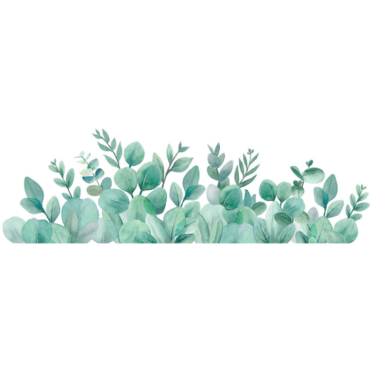 Autocollants muraux décor feuillage A3 de la marque LILIPINSO, motifs nature avec feuilles vertes sur fond blanc.