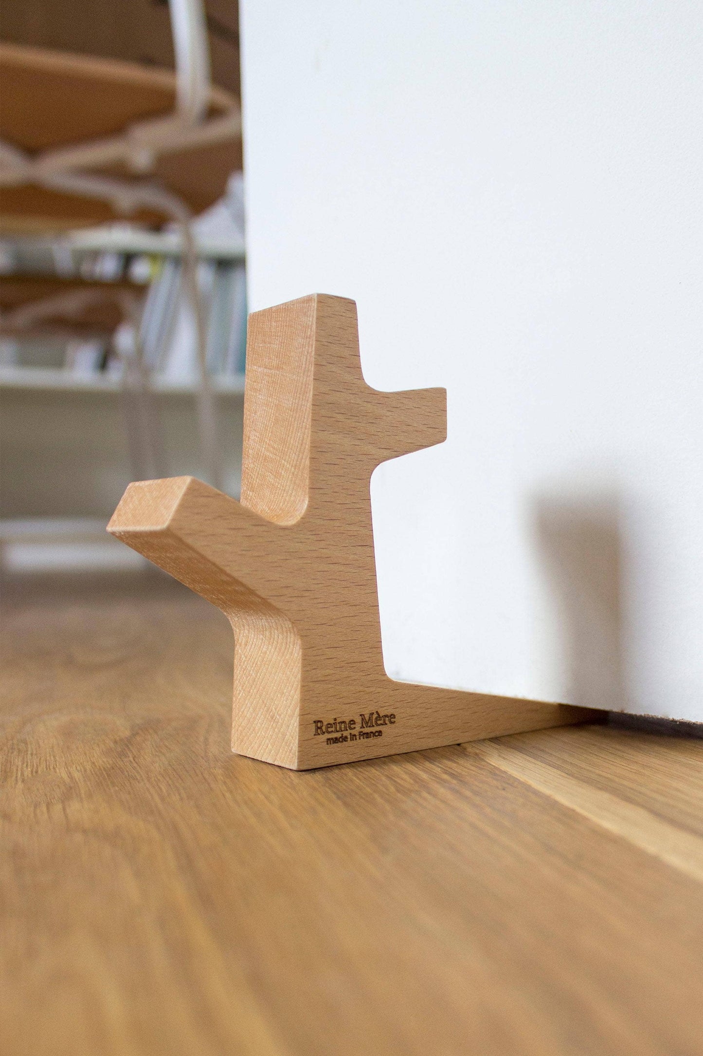 Cale-porte Prémices en hêtre massif - Décoration artisanale