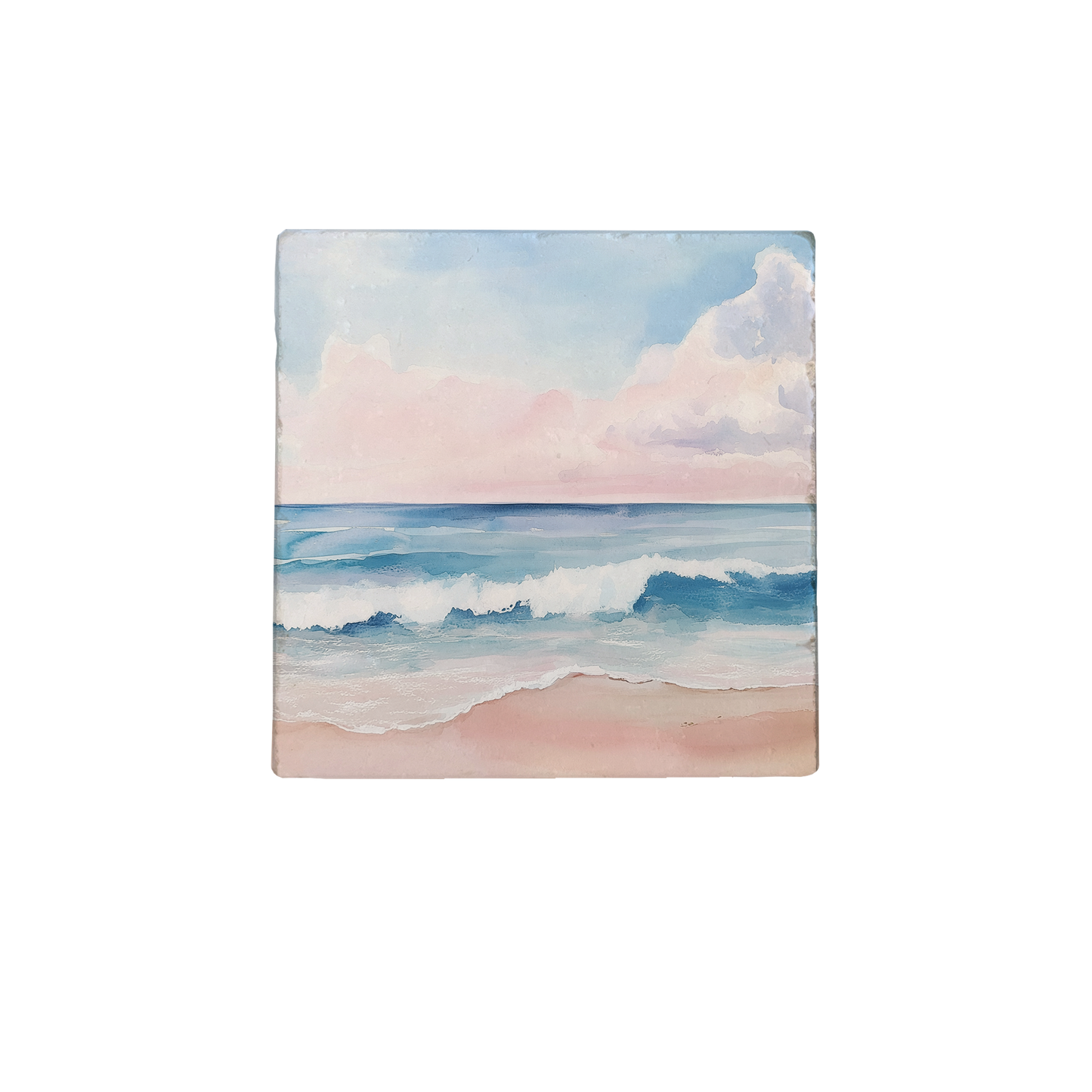 Carreau pierre naturelle coucher de soleil gravé | Design artisanal européen