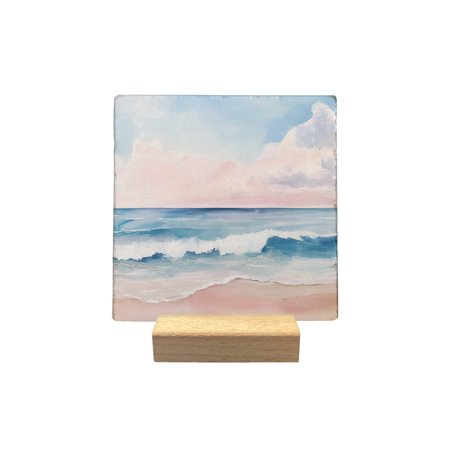 Carreau pierre naturelle coucher de soleil gravé | Design artisanal européen