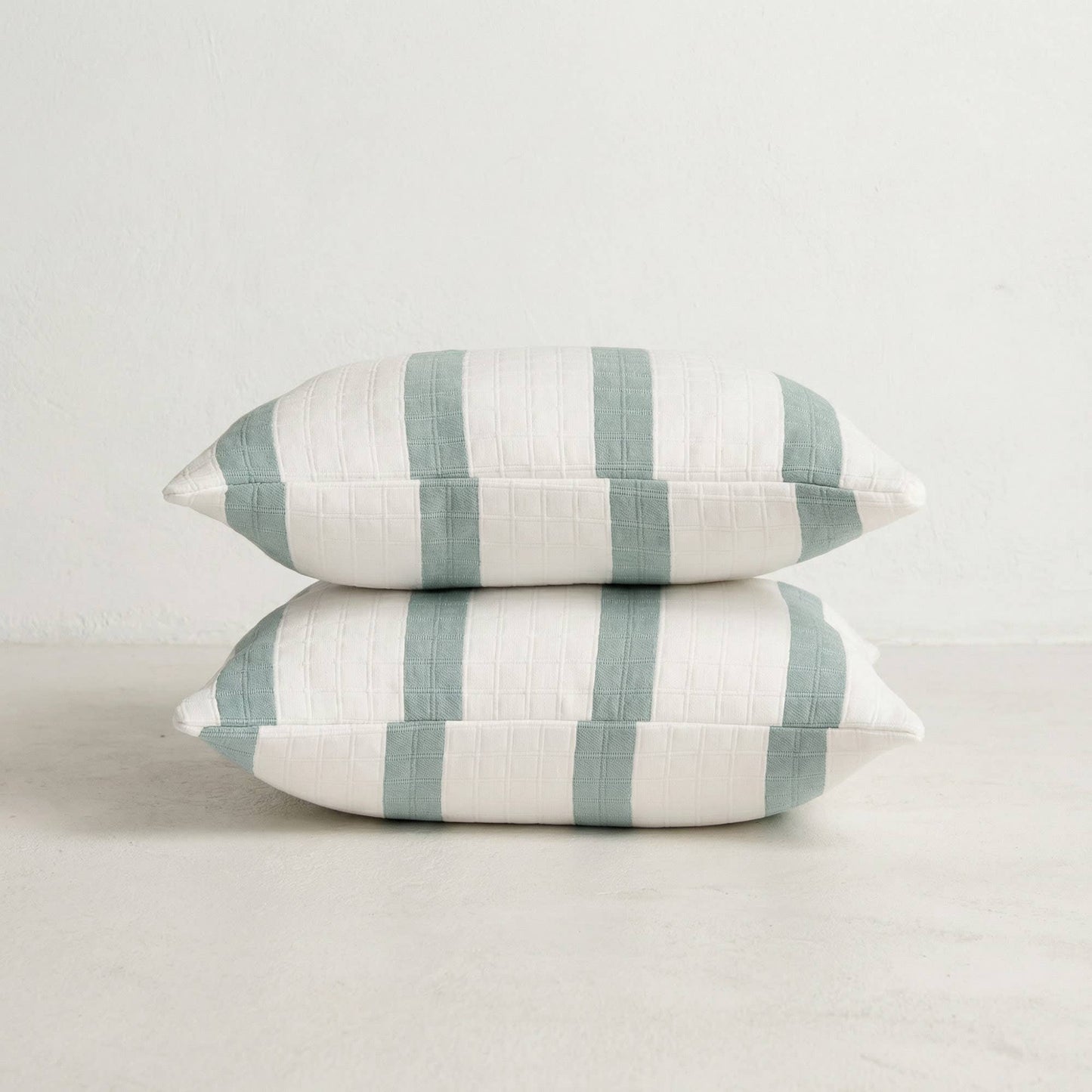 Housses de coussin jacquard TESSERA 45x45 cm et 50x30 cm - Pack de 2