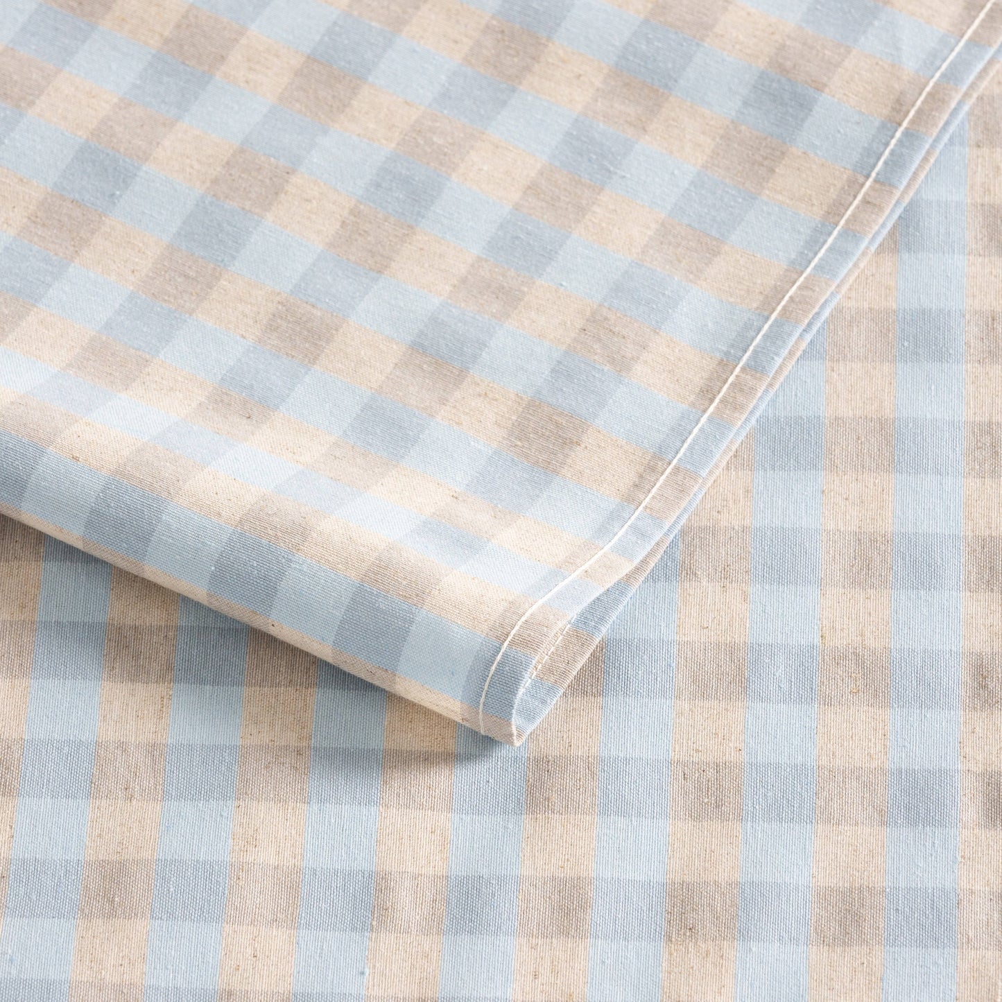 Nappe anti-taches vichy coton NOVY 140 cm – Motif carreaux élégant