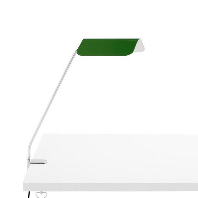 Lampe de bureau à pince Apex vert émeraude