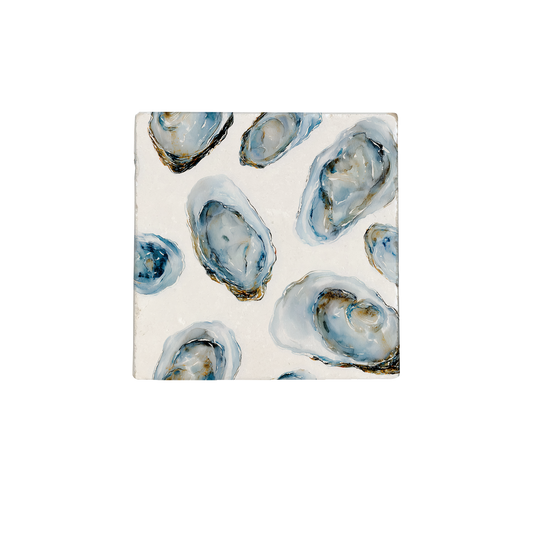 Carreau Oysters en pierre naturelle par Artige BV, décoration artisanale avec motif en relief, surface texturée en pierre naturelle