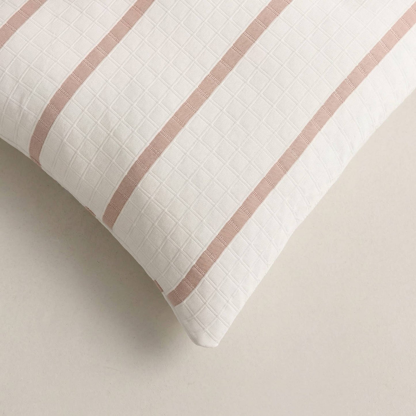 Housses de coussin jacquard rayures RETTA 45x45 cm lot de 2
