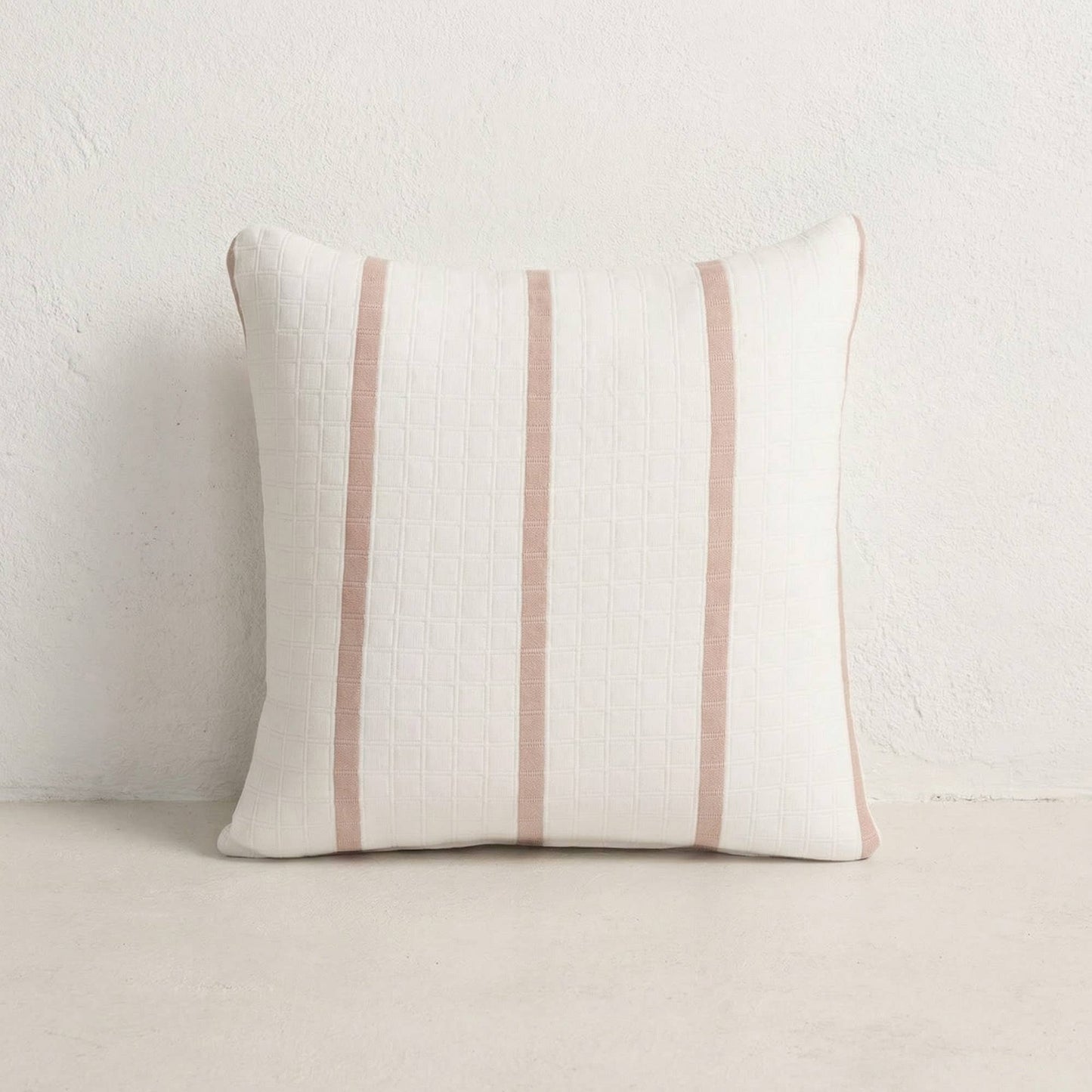 Housses de coussin jacquard rayures RETTA 45x45 cm lot de 2