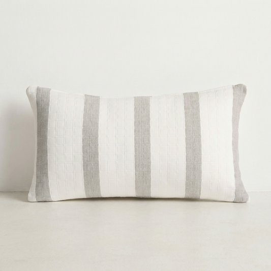 Housses de coussin jacquard GAMUSI TESSERA 45x45 cm et 50x30 cm, pack de 2, motifs élégants en tissu jacquard.