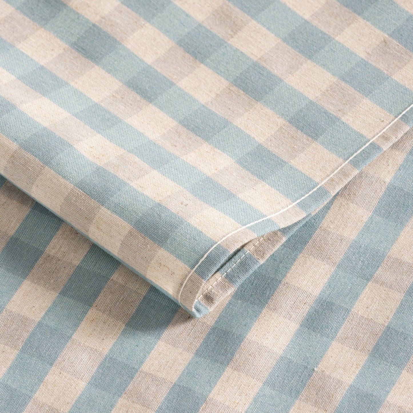 Nappe anti-taches vichy coton NOVY 140 cm – Motif carreaux élégant