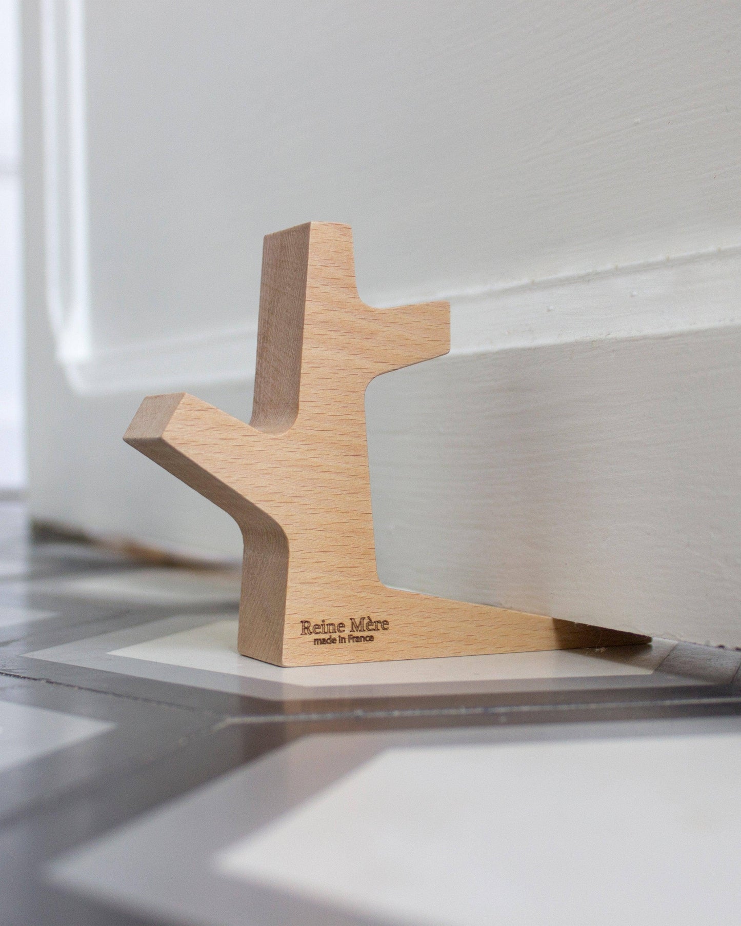 Cale-porte Prémices en hêtre massif - Décoration artisanale