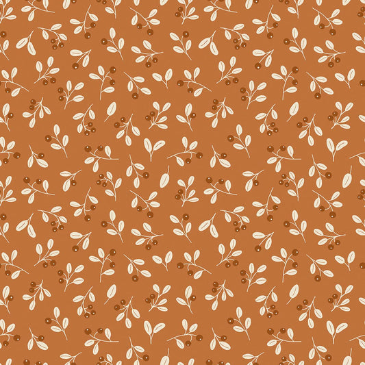 Papier peint LILIPINSO avec motif baies sauvages chameau, 50cm x 10m, décor floral naturel pour mur intérieur