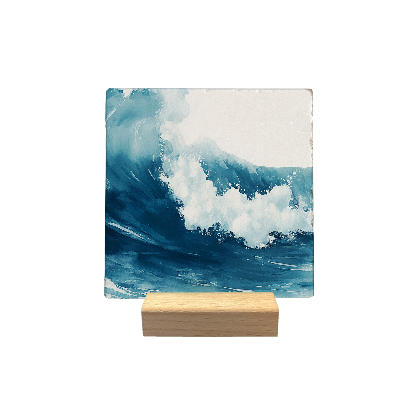 Carreau Waves en pierre naturelle – Décoration design artisanal européen
