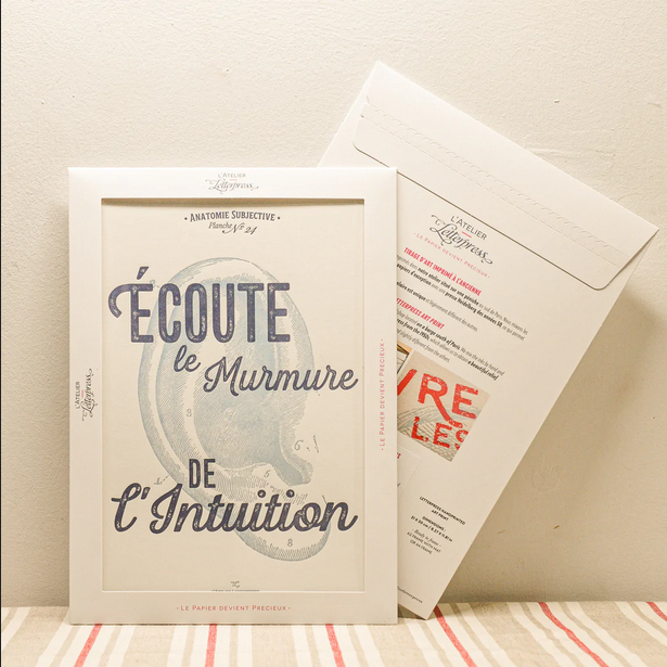 Affiche et carte - Atelier Letterpress