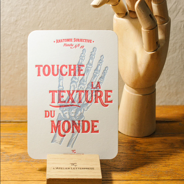 Affiche et carte - Atelier Letterpress