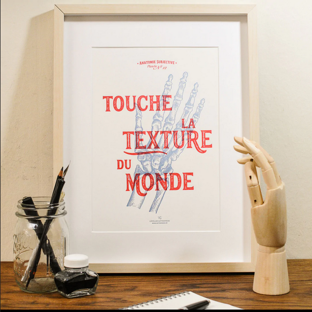 Affiche et carte - Atelier Letterpress