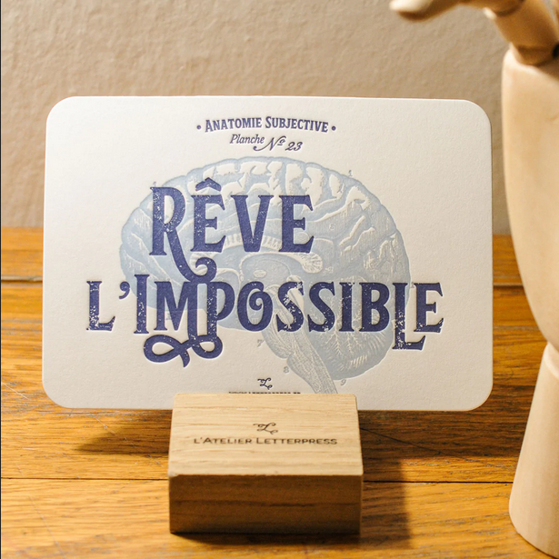 Affiche et carte - Atelier Letterpress