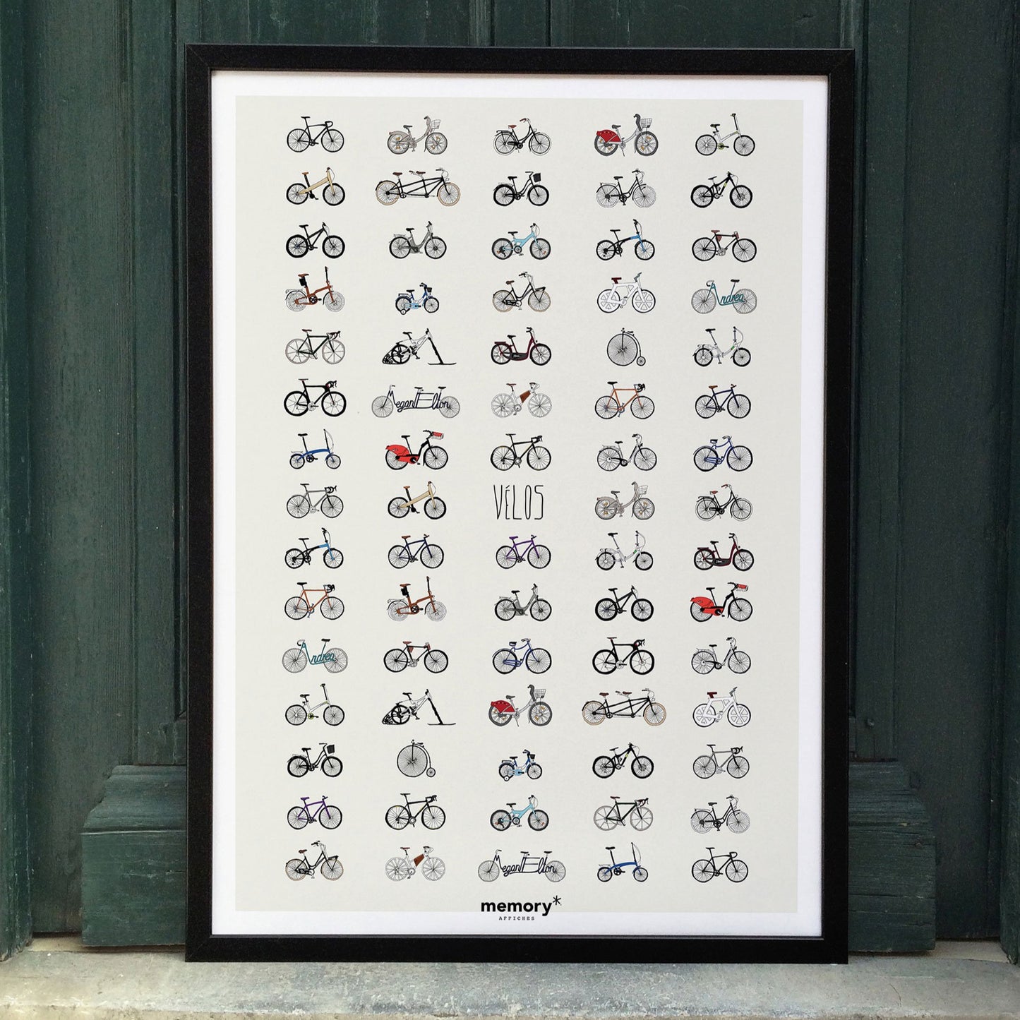 Affiche vélos - Memory affiches